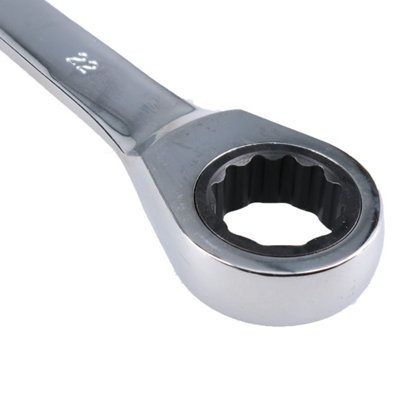 22mm Ratchet Combination Spanner Metric Wrench 72 Teeth Ring Open Ended