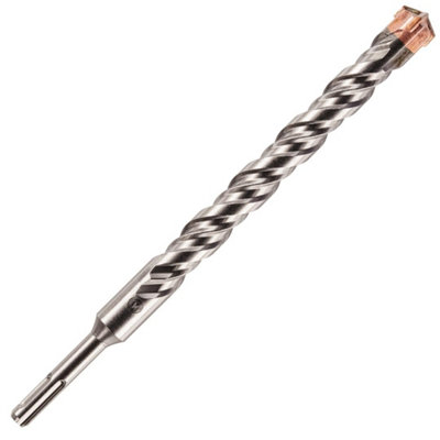 22mm x 260mm Long SDS Plus Drill Bit. TCT Cross Tip With Copper Coating ...