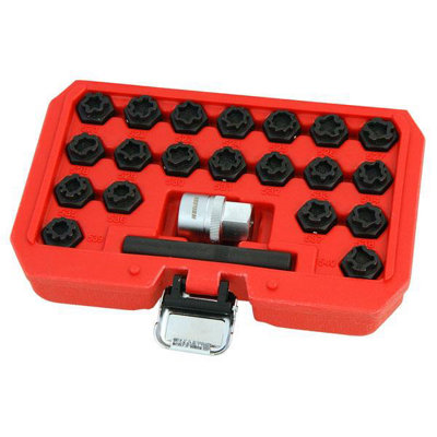 Locking wheel nut key on sale set