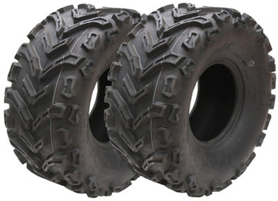 22x10.00-9 ATV Quad Tyres 6ply Wanda P3128 Road Legal Rears 255/65-9 (Set of 2)