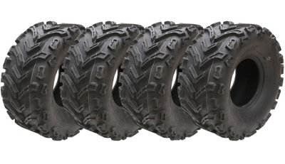 22x10.00-9 ATV Quad Tyres 6ply Wanda P3128 Road Legal Rears 255/65-9 (Set of 4)