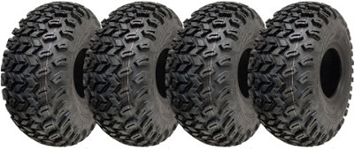 22x11.00-8 Utility ATV Tyres Grass Mower 4ply Road Legal Wanda P334 (Set of 4)