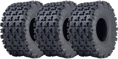 22x11.00-9 Slasher ATV Quad Tyres Wanda Race 48J Road Legal WP02 6ply (Set of 3)
