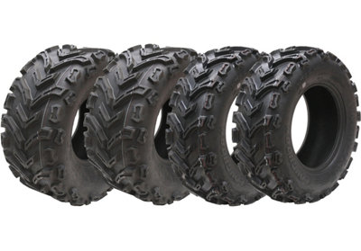 22x7.00-11 & 22x10.00-9 ATV Quad Tyres 6ply Wanda P3128 Road Legal (Set of 2 &2