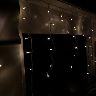 23.8m (960 LED) Premier Outdoor LED Icicle Christmas TIMER Lights