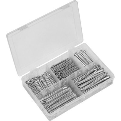 230-Piece Split Pins Set - Imperial & Metric Sizes - Durable Cotter Pins