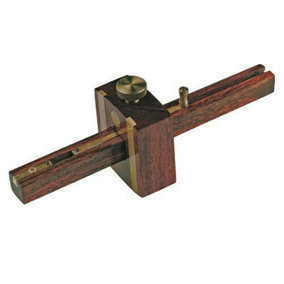 230mm Mortice Gauge Lacquered Hardwood Knurled Brass Adjusting Screw