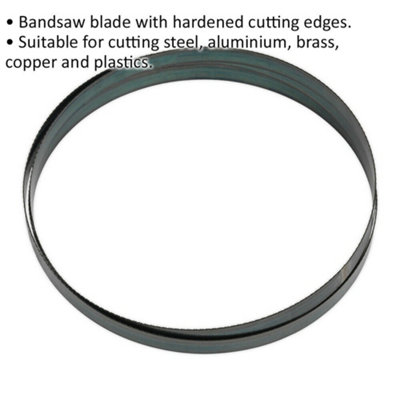 2362 x 19 x 0.81mm Bandsaw Blade 18 TPI Hardened Cutting Edges Steel Brass Metal