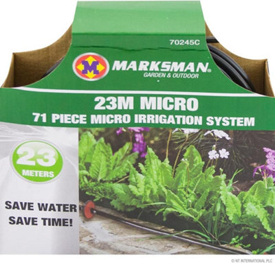 23m Micro Irrigation System Kit 71pc Automatic Garden Plant Greenhouse Watering