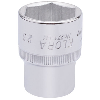 23mm 1/2" Square Drive Elora Hexagon Socket 15312