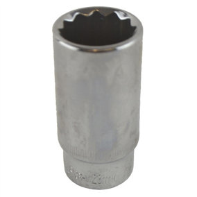 23mm 3/8" Drive Double Deep Metric Socket Double Hex / 12 Sided