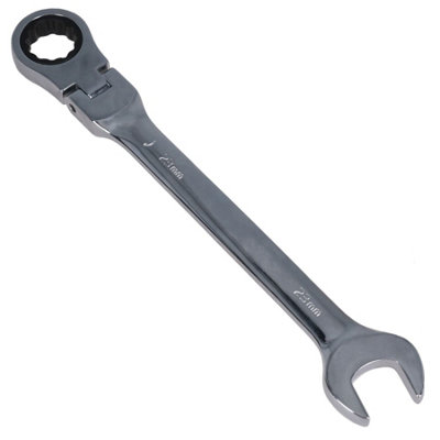 Gearwrench Tools FOCMKEAS Anti-slip Stubby Flex-Head Ratcheting Combination Wrench SAE 72 Teeth 12 Point Ratchet Box Ended And Open End Spanner Tools, Flexible Head 15/16 Wrench