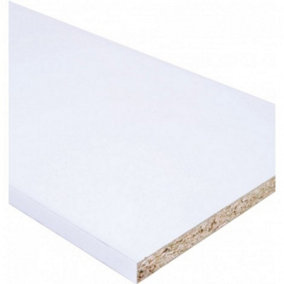 24" - 15MM White Melamine Chipboard Conti Board Sheets 1.2 Meters   mel24