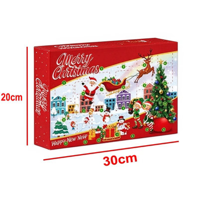 24 Day Brain Teaser Advent Calendar, Christmas Countdown Set, Wooden ...