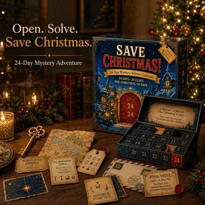 24 Day Mystery Adventure Advent Calendar, Christmas Puzzle Game, Every ...