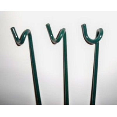 24 Inches Grow Through Legs Bare Metal/Ready to Rust (Pack of 3) - Ring Sold Separately - Steel - H61 cm