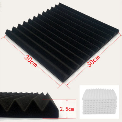 24 Pack Acoustic Foam Panels Pyramid Soundproofing Tiles for Studio