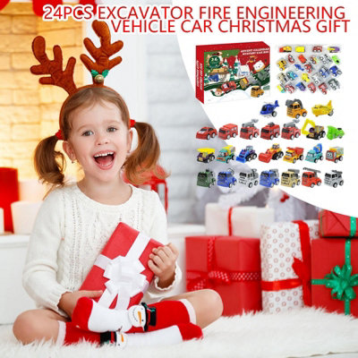 24 PCS Vehicle Assortment Advent Calendar Christmas Kids Holiday ...