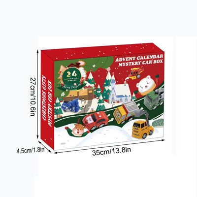 24 PCS Vehicle Assortment Advent Calendar Christmas Kids Holiday ...