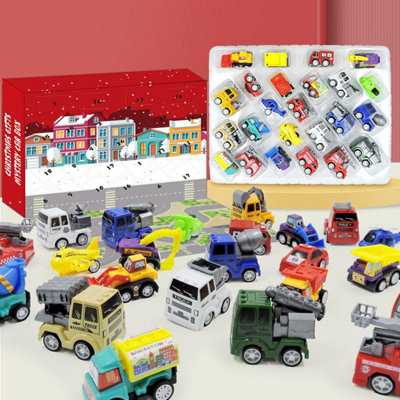 24 PCS Vehicle Assortment Advent Calendar Christmas Kids Holiday ...