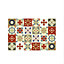 24 Pieces 15x15cm Bahia Burnt Orange Beige Moroccan Tile Stickers