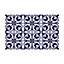 24 Pieces 15x15cm Betsy Monocromatic Dark Blue Victorian Tile Stickers