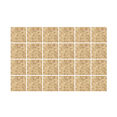 24 Pieces 15x15cm Boticcino Marble Mosaic Tile Stickers - 4