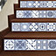 24 Pieces 15x15cm Lisbon Blue Tile Stickers