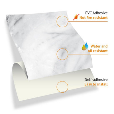 24 Pieces 15x15cm Marble Tiles Tile Stickers - 5