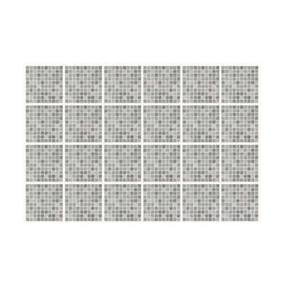 24 Pieces 15x15cm Natural Grey Limestone Mosaic Tile Stickers