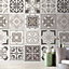 24 Pieces 15x15cm Noor Light Brown Beige Mediteranean Tile Stickers