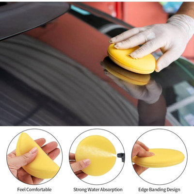 Maxshine Soft Microfiber Wax Applicator With Finger Pocket 2pk