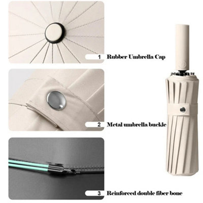 Buy In Bulk Union Flag Umbrella Windproof Double Canopy Design - Foto 10