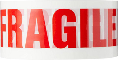 24 Rolls Of Fragile Strong Packing Parcel Tape 48mm X 50m Sellotape Stationary - 5