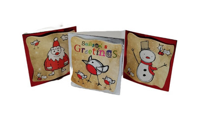 24 Self Adhesive Christmas Gift Tags Handcrafted 3D Cute Festive Tags