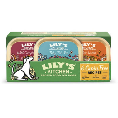 24 x 150g Lily's Kitchen Dog Wet Trays Grain Free Dinners