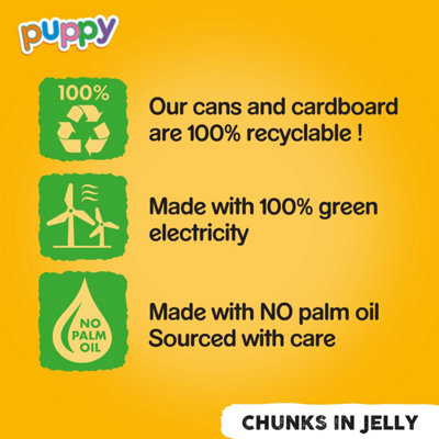 24 x 400g Pedigree Puppy Wet Dog Food Tins Mixed Selection in Jelly - 6