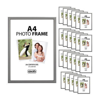 24 x ASAB A4 Photo Frame - GREY