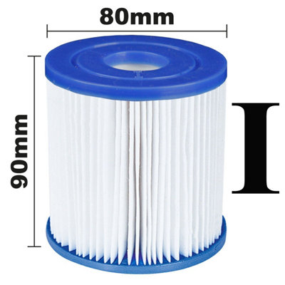 24 x Type I / Type 1 Bestway Pool Filter Cartridge (8x9cm) DIY at B&Q