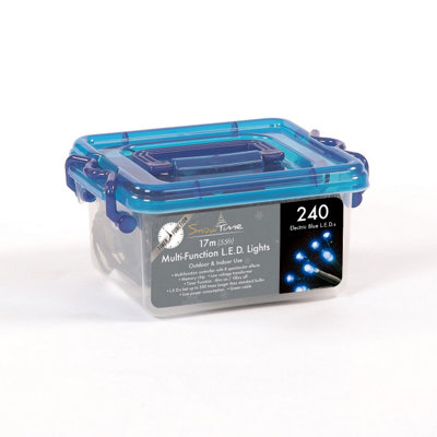 240 Blue LED Multi-function Lights With Timer