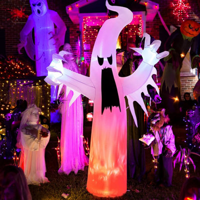 240 cm/ 8 FT Halloween Inflatables Ghost Outdoor Decorations Self ...