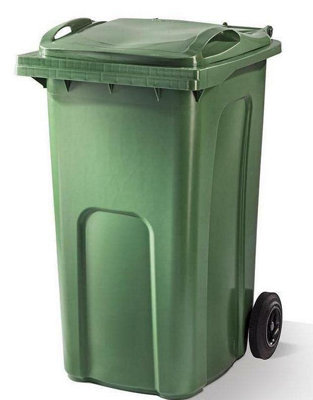 240 Litre Household Green Council Wheelie Bin 106cm x 72cm x 58cm EN840