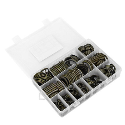 240-Piece Metal and Rubber Oil Ring Gasket Set for Drain Plugs: 6 to 30mm Sizes