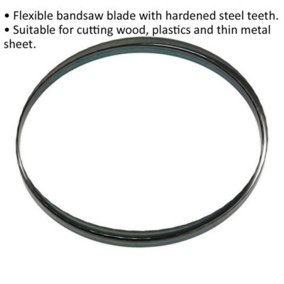 2400 x 12 x 0.6mm Bandsaw Blade Hardened Steel Teeth 24 TPI Wood Plastic Metal
