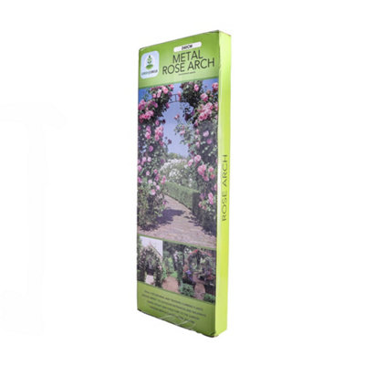 240CM Metal Garden Rose Arch - Heavy Duty Climbing Plant Support Frame