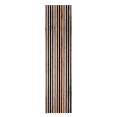 240cm x 60cm Acoustic Slat Wall Panel in Walnut