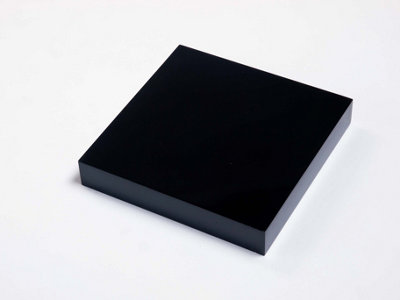 240mm floating hudson shelf kit, black high gloss