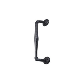 240mm No.4250 Old Hill Ironworks Cranked Pull Handles on Rose