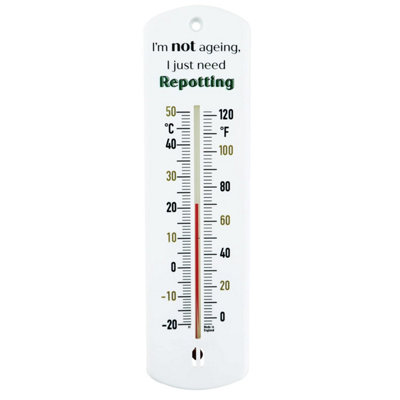 240mm Thermometer for Indoor or Outdoor use in Garden Greenhouse Shed Allotment (I'm not ageing, i just need repotting)