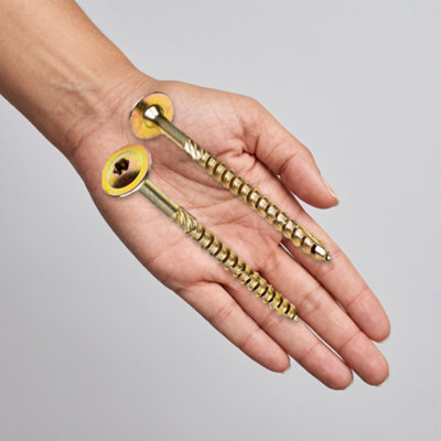 WAFER HEAD TORX SCREWS Self Tapping Wood Chipboard 5mm Screw Yellow 40-120mm | UK